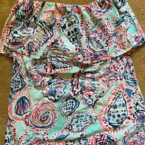 Lilly Pulitzer “Shell Me About It” tube top